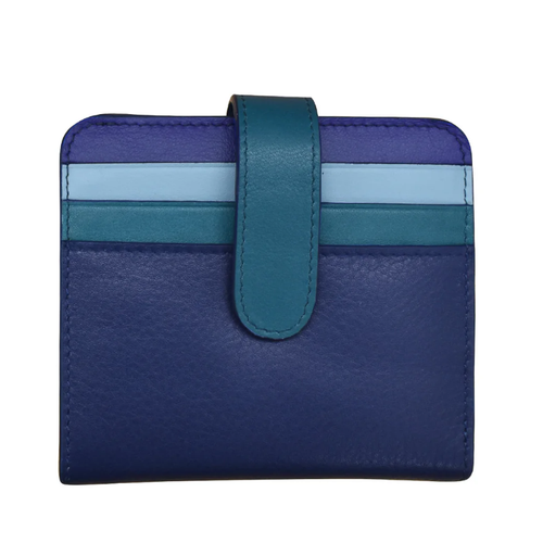 ili New York Bifold Credit Card Wallet - Denim Multi