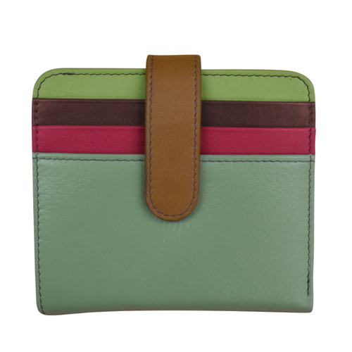 ili New York Bifold Credit Card Wallet - Sage Multi