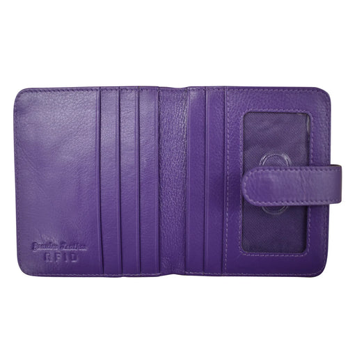 ili New York Bifold Credit Card Wallet - Purple