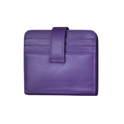 ili New York Bifold Credit Card Wallet - Purple