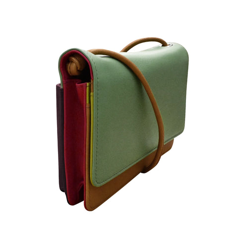 ili New York Flap Phone Bag Organizer - Sage Multi