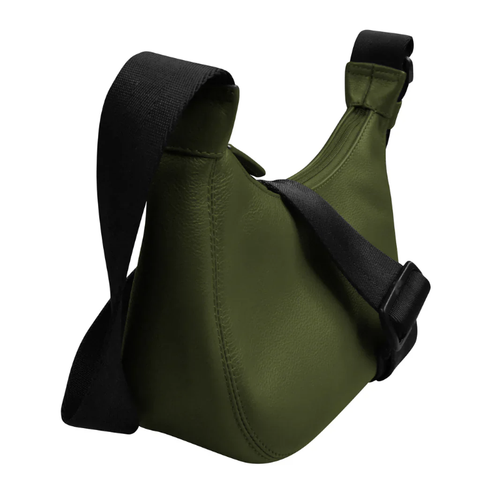 ili New York Round Crossbody with Nylon Strap - Pesto Green