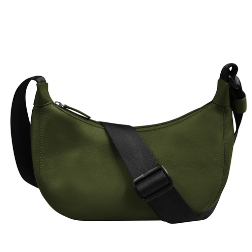ili New York Round Crossbody with Nylon Strap - Pesto Green