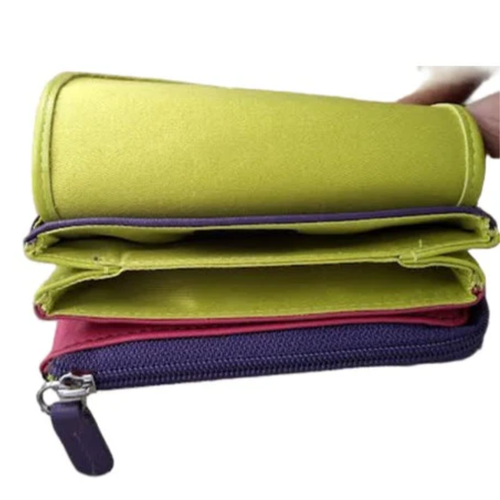 ili New York Small Coin and Card Case - Black Brights