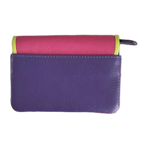 ili New York Small Coin and Card Case - Black Brights