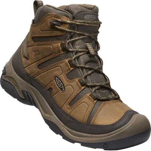 Men’s KEEN Circadia Mid Waterproof – Bison/Brindle