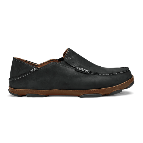 Men’s OluKai Moloā Slip-On Shoe – Black/Toffee