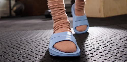 OOFOS OOahh Slide - Neptune Blue