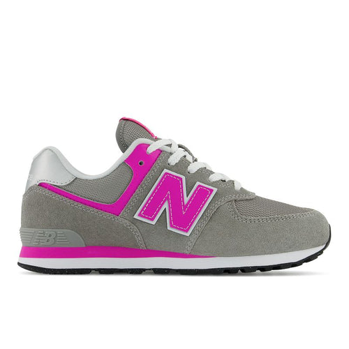 Kids' New Balance 574 Core - Big Kid - Grey/Pink