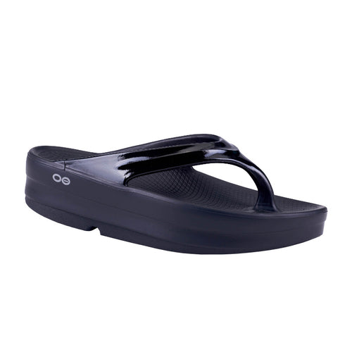 Women's OOFOS OOmega OOlala Thong - Black