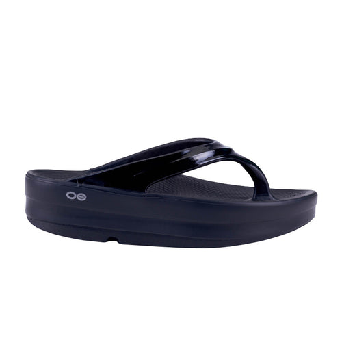 Women's OOFOS OOmega OOlala Thong - Black