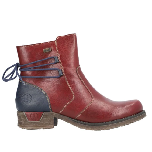 Women's Rieker Fee 92 Waterproof - Wine/Pazifik