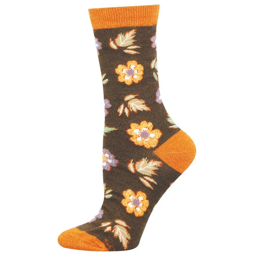 Women's Socksmith Autumn Foliage Bamboo Crew Socks