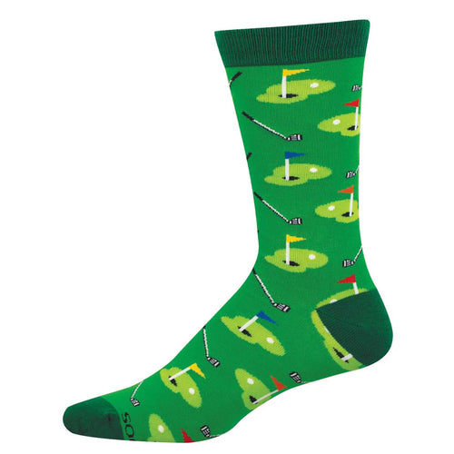 Men's Socksmith Pitch and Putt Bamboo Socks - Green