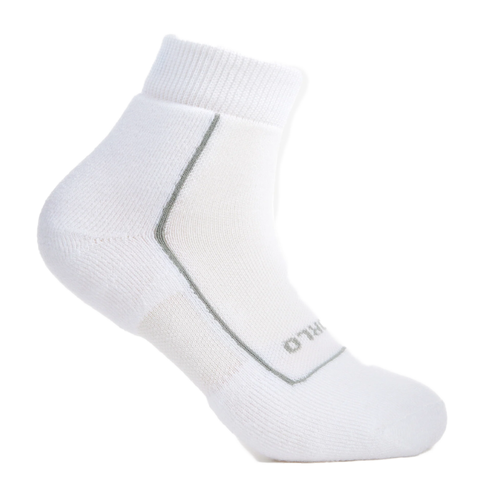 Thorlo Pickleball Light Cushion Ankle Socks - White
