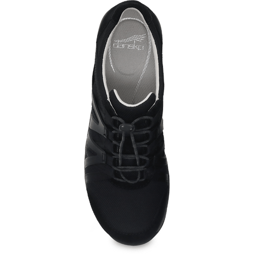 Women's Dansko Henriette Wide - Black/Black Suede