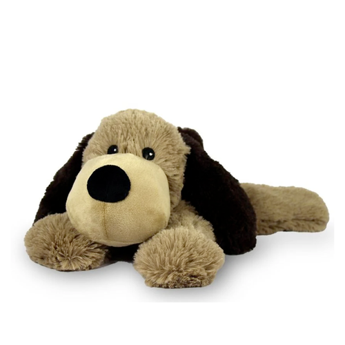 Warmies Plush Dog - Brown/Black