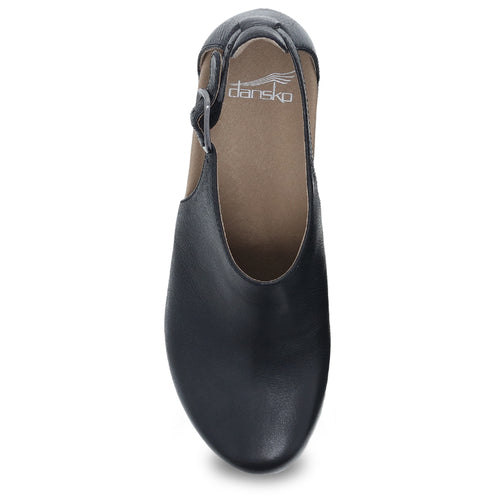 Women's Dansko Heeled Sassy - Black Leather