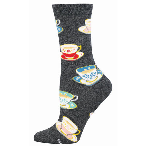 Women's Socksmith Spot of Tea Please Bamboo Crew Socks