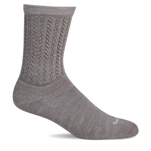 Women's Sockwell Pucker Cable Essential Comfort Socks - Putty