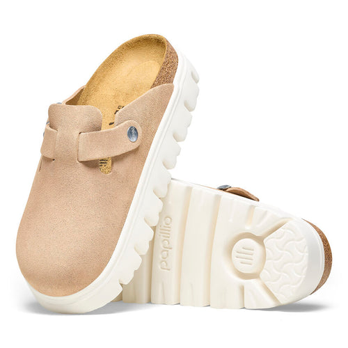 Women’s Birkenstock Boston Chunky – Warm Sand Suede