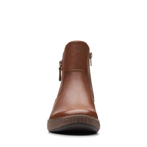 Women’s Clarks Magnolia Haley – Dark Tan Leather