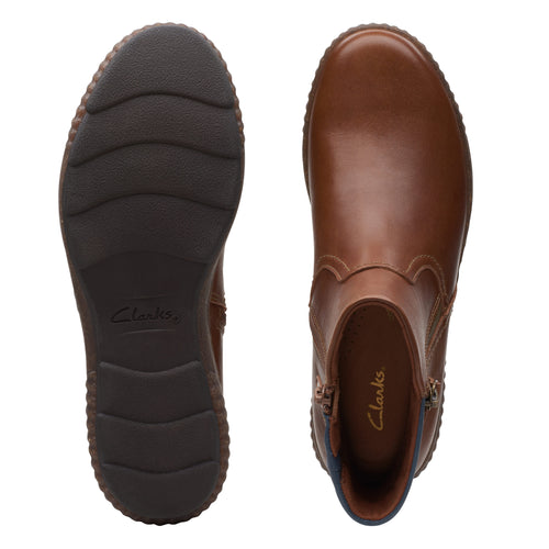 Women’s Clarks Magnolia Haley – Dark Tan Leather