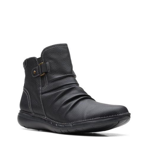 Women's Clarks Un Loop Top - Black Leather