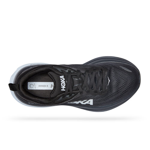 Women’s HOKA Bondi 8 – Black/White (BWHT)