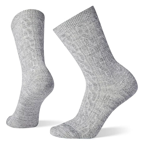 Women's Smartwool Everyday Cable Zero Cushion Crew Sock - Natural