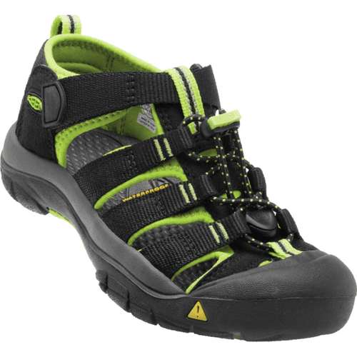 Kid's KEEN Newport H2 Size 8-13 – Black|Lime Green