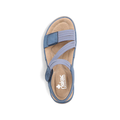 Women's Rieker Franja 70 - Royal/Jeans-Weiss