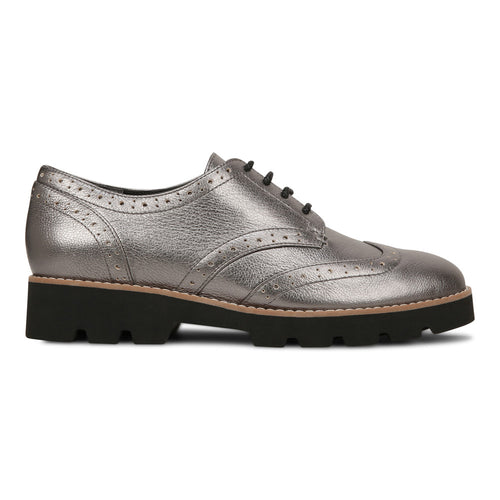 pewter grey dress shoes Oxfords