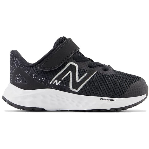 Kids’ New Balance Fresh Foam Arishi v4 Bungee Lace with Top Strap - Baby/Toddler – Black/White