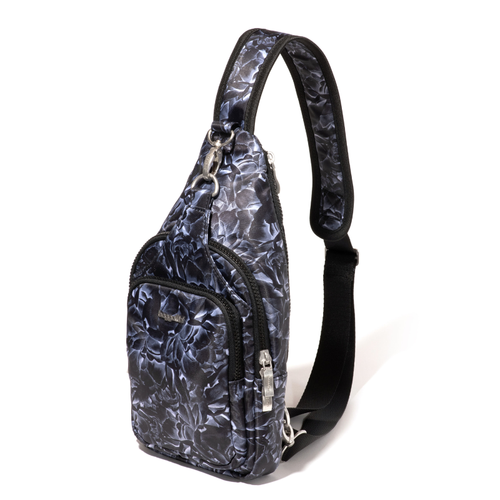 Baggallini Central Park Sling – Black Divine Rose