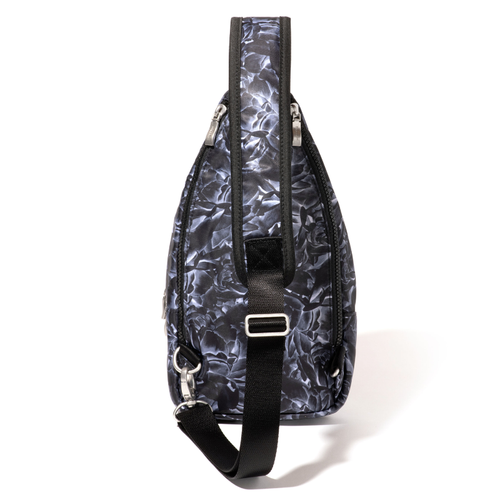 Baggallini Central Park Sling – Black Divine Rose