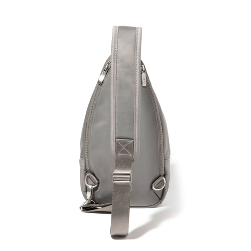 Baggallini Central Park Sling – Steel Grey Twill