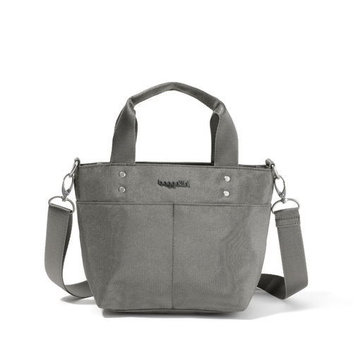 Baggallini Mini Carryall Tote - Sterling Shimmer