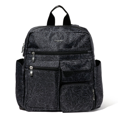 Baggallini Modern Excursion Backpack - Midnight Blossom