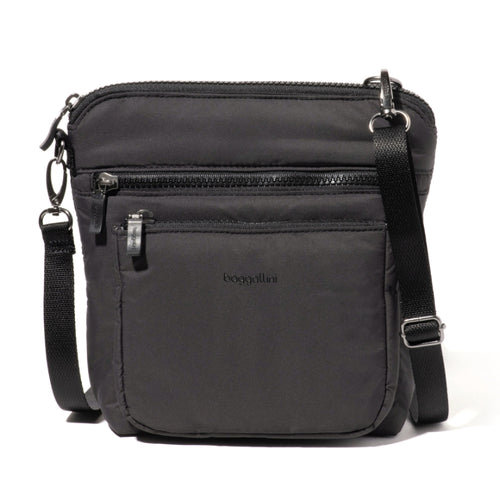 Baggallini Modern Pocket Crossbody - Black Puff