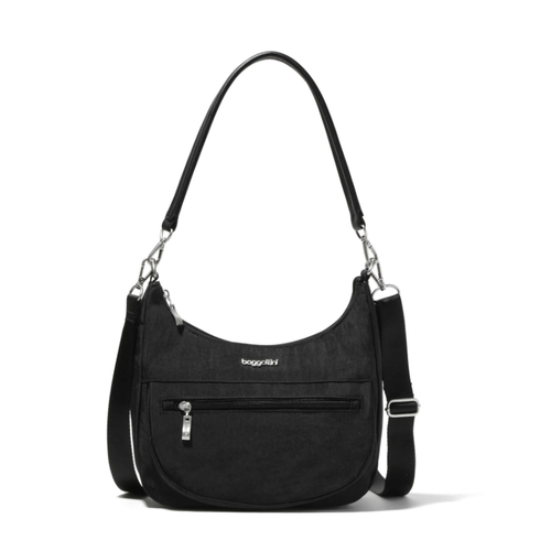 Baggallini Modern Pocket Half Moon Bag - Black