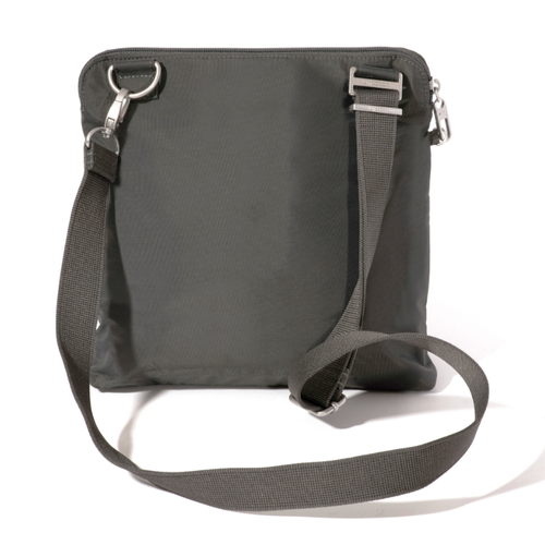 Baggallini Securtex Anti-Theft Large Crossbody - Charcoal