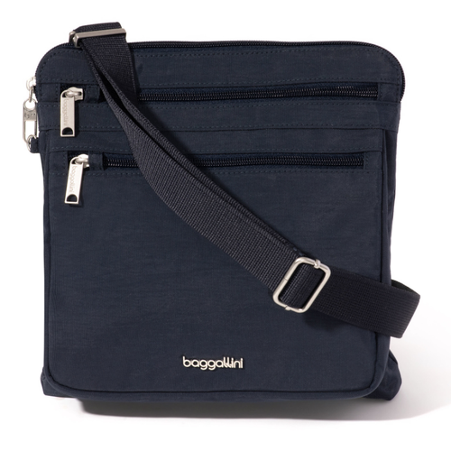 Baggallini Securtex Anti-Theft Large Crossbody - French Navy