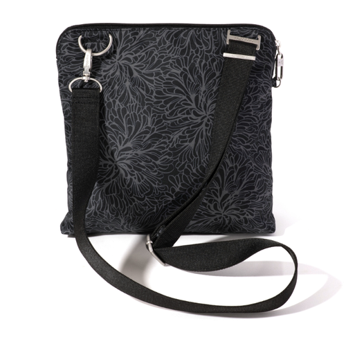 Baggallini Securtex Anti-Theft Crossbody – Midnight Blossom