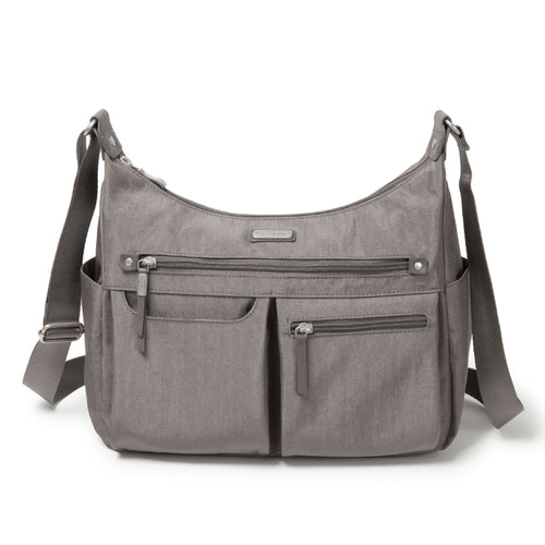 Baggallini Anywhere Large Hobo - Sterling Shimmer