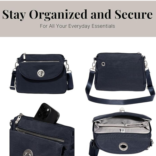 Baggallini Calais Crossbody - French Navy