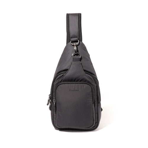 Baggallini Central Park Sling – Black Puff