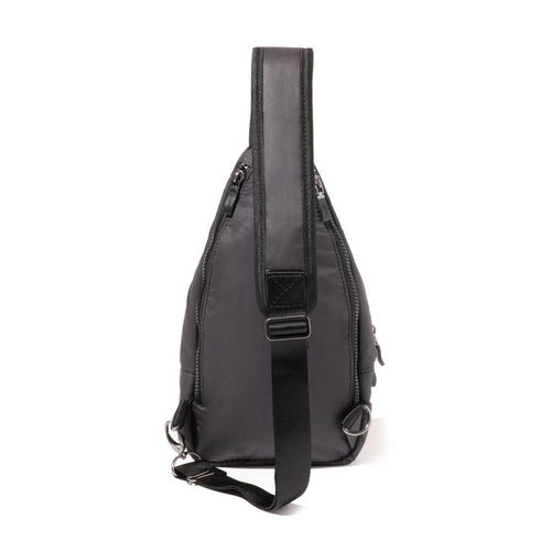 Baggallini Central Park Sling – Black Puff