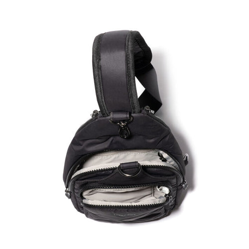 Baggallini Central Park Sling – Black Puff