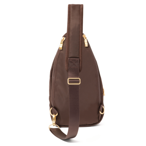 Baggallini Central Park Sling – Ganache Twill
